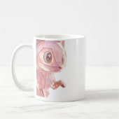 Roze kat bedrukte mok (Links)