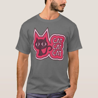 Roze Kat Big Eyes Kat Kawaii Kat  T-shirt