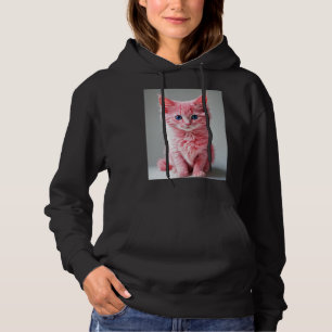Roze kat hoodie