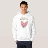 Roze Kat Houding Hoodie (Voorkant volledig)