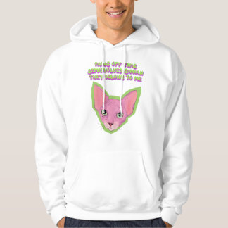 Roze Kat Houding Hoodie