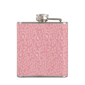 Roze kat met Violin Hip Flask Heupfles (Achterkant)