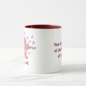 Roze kat met Violin Mok (Midden)