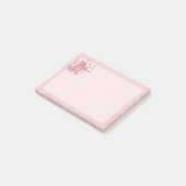 Roze kat met viool post-it® notes (Schuin)