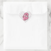 Roze Kat Monogrammed "C" Hart Stickers (Tas)