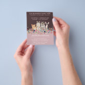 Roze Kat Oppas Dienst Flyer (Hand)