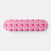 Roze kat skateboard (Horizontaal)