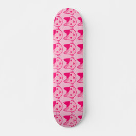 Roze kat skateboard