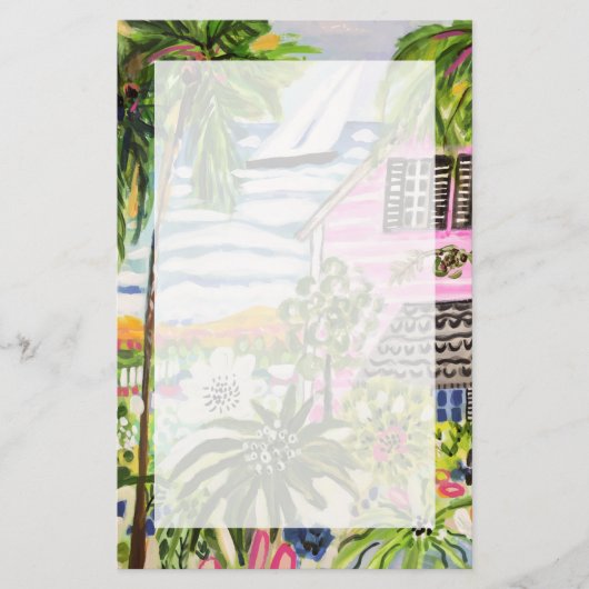 Roze katoen van de bay I Briefpapier (Voorkant)