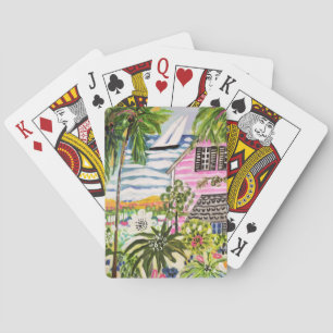 Roze katoen van de bay I Pokerkaarten