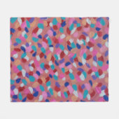 Roze katoenen Snoep Fleece Deken (Voorkant (Horizontaal))