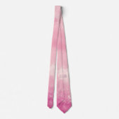 Roze katoenen Snoepjes Waterverf stropdas (Achterkant)