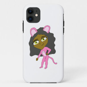 roze katster iPhone 11 hoesje
