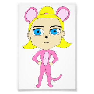 roze katster foto afdruk