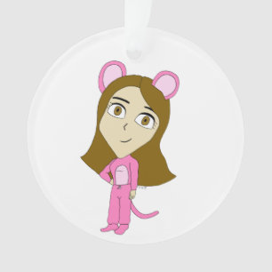 roze katster ornament