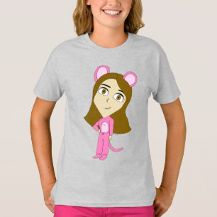 roze katster t-shirt