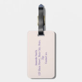 Roze katten Gezelligheid Bagagelabel (Achterkant verticaal)