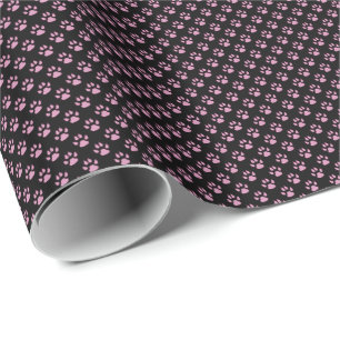 Roze kattenbakken Patroonvervulpapier Cadeaupapier