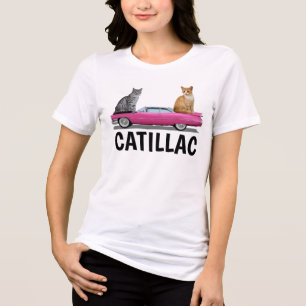 ROZE KATTENCADILLAC CLASSIC AUTO T-SHIRTS