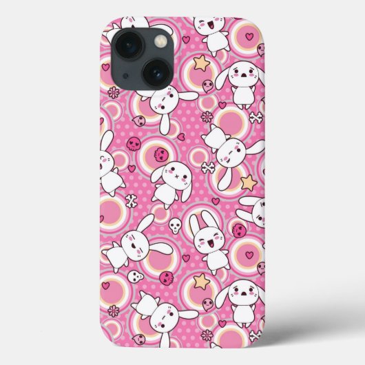 roze kawaï - patroon Case-Mate iPhone case (Achterkant)