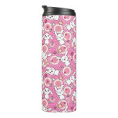 roze kawaï - patroon thermosbeker (Geroteerd rechts)