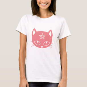 Roze Kawaii Pagan Cat T-Shirt