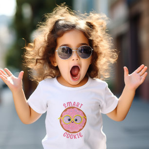 Roze Kawaii Slimme Koek Kinder Shirts
