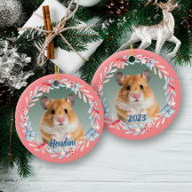 Roze Keepsake foto vakantie krans