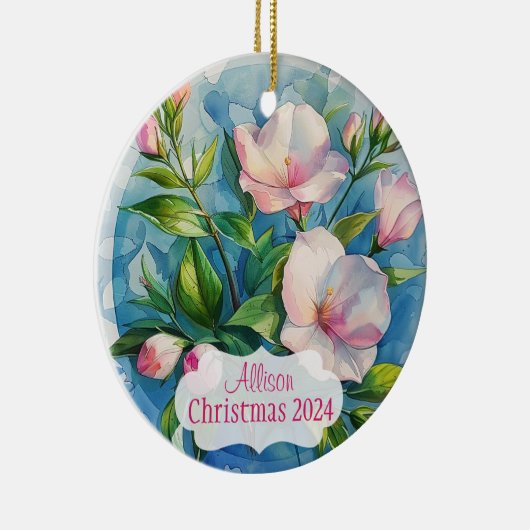 Roze Keramisch Ornament (Rechts)