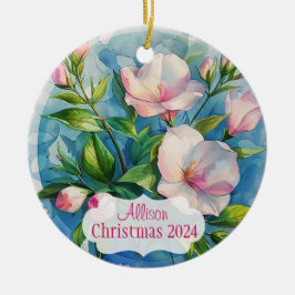 Roze Keramisch Ornament