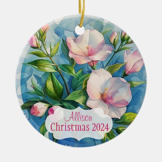 Roze Keramisch Ornament (Voorkant)