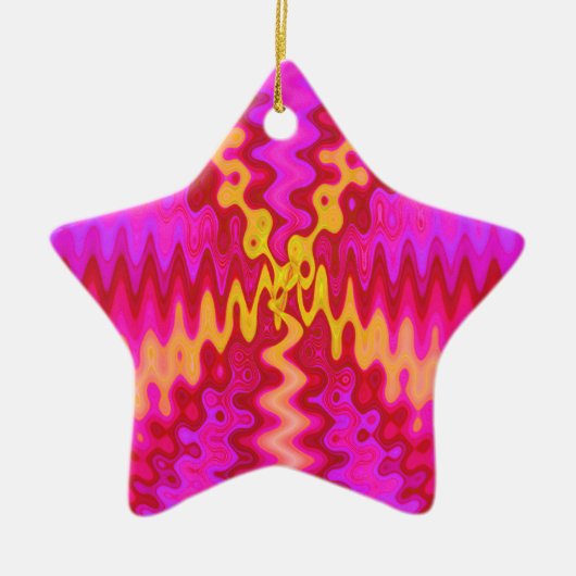 roze keramisch ornament (Voorkant)