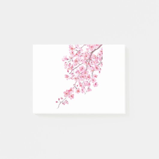 roze kerry blossom waterverf 2020 post-it® notes (Voorkant)