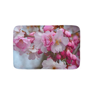 Roze kersbloesems badmat