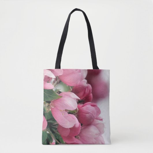Roze kersbloesems - tas (Voorkant)
