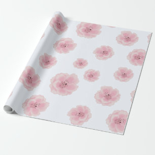 Roze kersen bloemen. Naadloos patroon. Sakura Cadeaupapier