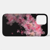 roze kersen bloesems in zwarte zee Case-Mate iPhone case (Achterkant (horizontaal))