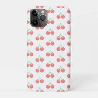 Roze Kersen Patroon iPhone 11 Pro Hoesje