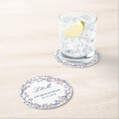 Roze Kersenbloesem Bloem Bruiloft Feest Onderzette Ronde Kartonnen Onderzetter (Insitu)