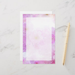 Roze Kersenbloesem Bloemen Foto Briefpapier