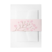 Roze Kersenbloesem boomtak Uitnodigingen Wikkel (Voorkant Voorbeeld)