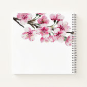 Roze Kersenbloesem Botanische Bruidsdouche  Notitieboek (Achterkant)