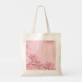 Roze Kersenbloesem Bruidsmeisje Tote Bag (Achterkant)