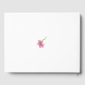 Roze Kersenbloesem Bruiloft Gastenboek (Achterkant)