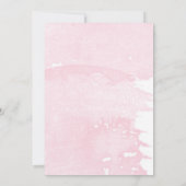 Roze Kersenbloesem Geometrische Trouw Bruiloft  Kaart (Achterkant)