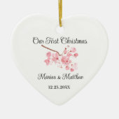 Roze Kersenbloesem Huwelijkscadeau Sakura Keramisch Ornament (Voorkant)