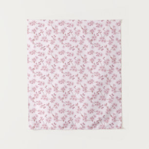 Roze Kersenbloesem Naadloos Bloempatroon Wandkleed