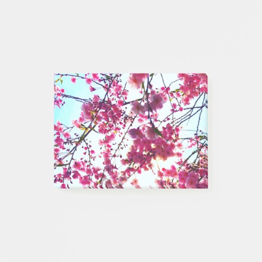 Roze kersenbloesem post-it® notes (Voorkant)