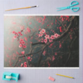 Roze kersenbloesem takken Etheel Tissuepapier (Craft)