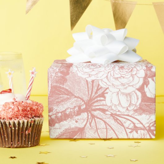 Roze Kersenbloesem vertakking inpakpapier (Verjaardagsfeest)